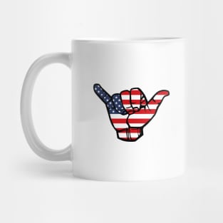 American Flag Hang Loose Mug